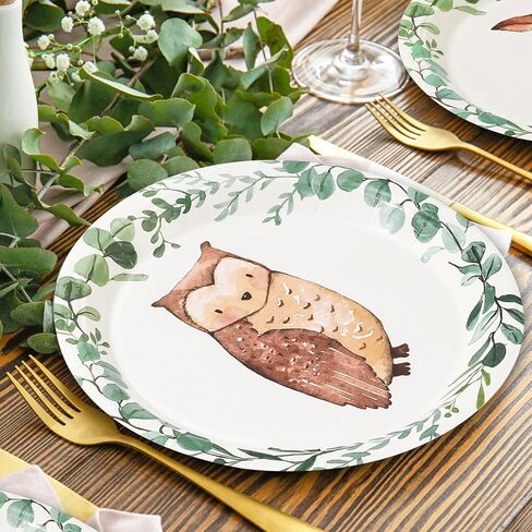 Whaline Farm Birthday Party Paper Plates Cock Pig Cow Sheep Disposable Plates 6 Designs Cartoon Animals Dinnerware Plates 9 Inch for Party Supplies Table Decor, 24Pcs in Saudi Arabia