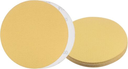 15pcs No Hole Sanding Discs- [ 9 Inch 150 Grit ] Round Hook and Loop Grip Sanding Pads Sheet Sandpaper for Automotive Woodworking Metal Polishing Use| Gold, Aluminum Oxide in Saudi Arabia