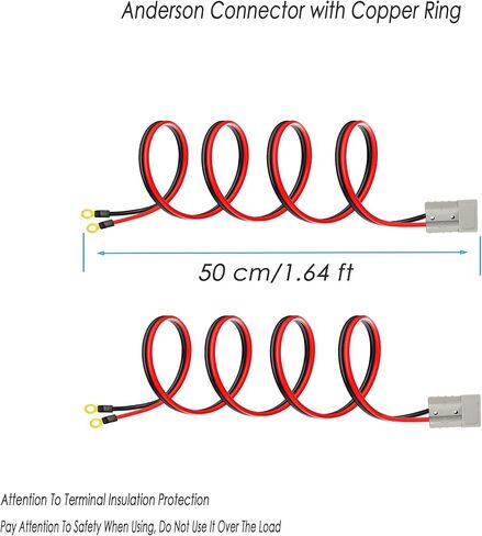 50A Heavy-Duty Jumper Cable, Automotive Booster Cables with Clip, Heavy-Duty Jumper Quick Connect Plug, Car, SUV, Truck Quick Connect Plug, (3m+1m) in Kuwait