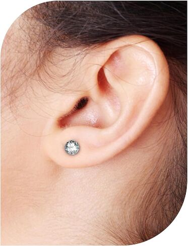 Astm F136 Titanium CZ Ear Gauges Screw Fit Flesh Tunnels Plugs Gauges Earring Expander Stretcher Ear Tunnels For Ears 8G 6G 4G 2G 0G 00G Plug Earrings Body Piercing Jewelry For Women Men in Saudi Arabia