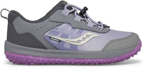 Saucony Aura Kidz Sneaker, Grey/Orange/Navy, 12.5 US Unisex Little Kid in Saudi Arabia