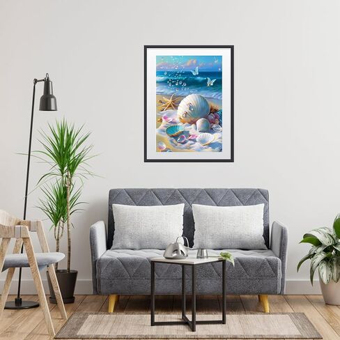 MOGTAA Lighthouse Diamond Art Painting Kits for Adults, 5D Stained Glass Diamond Painting Kits for Beginners, Full Drill Diamond Dots Kits Flowers Art Crafts for Home Decor 12x16 Inch in Saudi Arabia