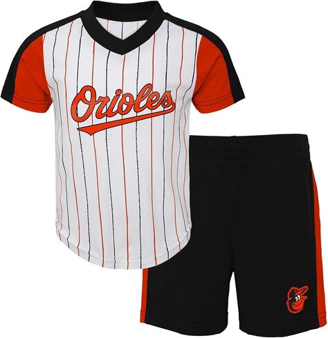 Outerstuff MLB Toddler 2-4 The Line Up Official 2 Piece Short Sleeve T-Shirt & Shorts Set (4T, New York Yankees) in Saudi Arabia