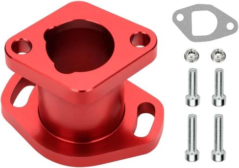 Performance Racing Intake Pipe Inlet Manifold CNC Aluminum with Gasket Screw for VM22 26mm Predator 196cc 212ccc CT200U Honda GX160 GX200 6.5HP OHV KT196 Clone Engines Mini Bike Go Kart Blue in Saudi Arabia