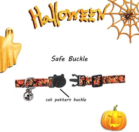 2-Pack Breakaway Cat Collars with Removable Double-Layer Bow Tie and Bell for Boy and Girl Cats,Safety Kitten Collars Suitable for Festivals and Daily. in Kuwait