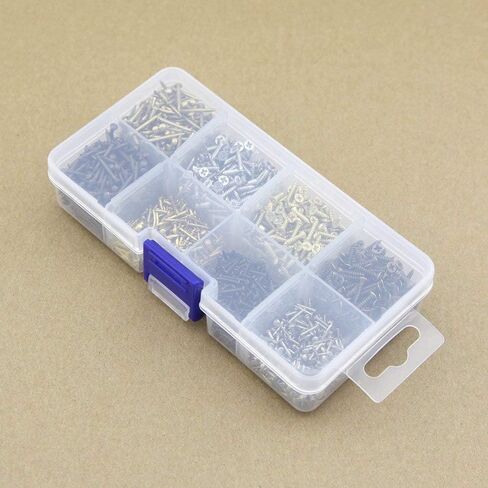 200 PCS Miniature Nails Round Head Brass Nails for Small Hinges Doll Houses Delicate Boxes Mini Craft Projects (≈0.04×0.31inch,1×8mm,Silver) in Kuwait
