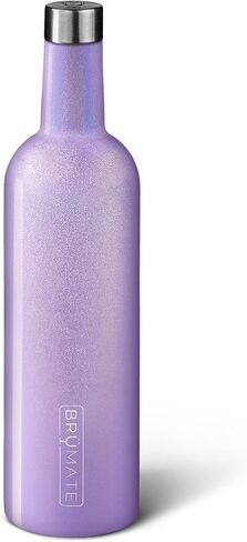 BrüMate Winesulator 25 Oz Triple-Walled Insulated Wine Canteen Made of Stainless Steel, 24-Hour Temperature Retention, Shatterproof, Comes with Silicone Transfer Funnel (Walnut) in Saudi Arabia