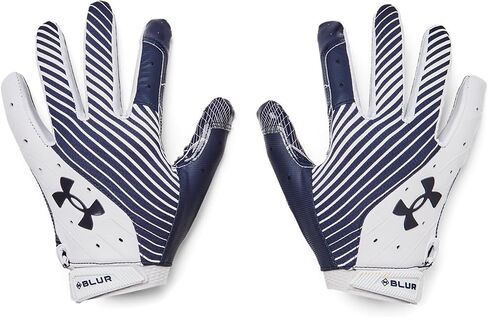 Under Armour 1376475-1-MD Men's UA Blur Football Gloves Black MD in Kuwait