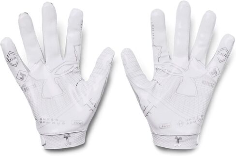 Under Armour 1376475-1-MD Men's UA Blur Football Gloves Black MD in Kuwait