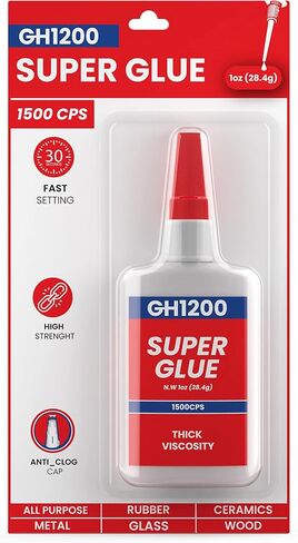 20g x 2 pack Plastic Glue Heavy Duty, Super Glue for Plastic - Fast setting Plastic Adhesive for Bonding Toys, Crafts, DIY & more, Crystal Clear & No stain Glue for Plastic in Saudi Arabia