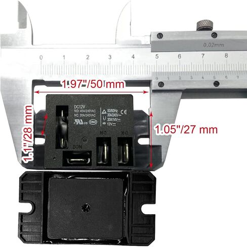 4Pcs Miniature Power Relay 30A, AC120V Coil, SPDT(1NO 1NC) Mini 120 Volt Relays with Quick Connect Wires NT90 AC120V-4Pcs in Saudi Arabia