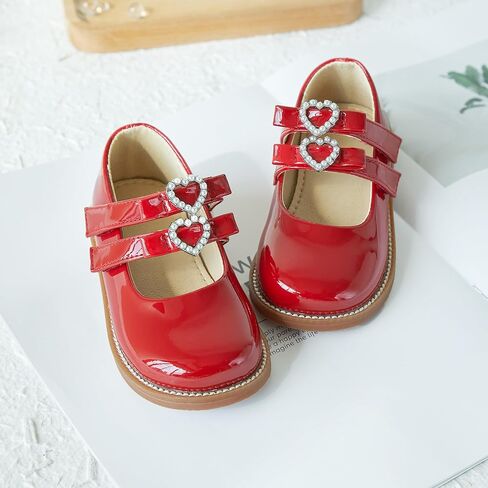 Kiderence Toddler Little Girls Mary Jane Dress Shoes School Oxford for Girls Pink Flats Size 11M in Kuwait