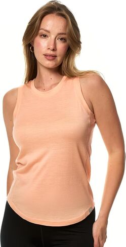 Merino Wool Tank Top Women - Active Merino Wool Undershirt Moisture Wicking Breathable Anti-Odor Lightweight Base Layer (Large, Denim Tank) in Saudi Arabia