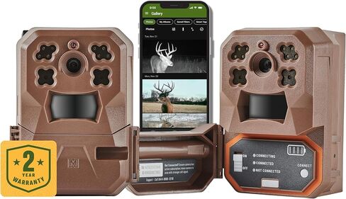 Moultrie Edge 2 Cellular Trail Camera - 3 Pack - Auto Connect Nationwide 4G LTE - On Demand 36MP Photo - 1080P Video with HD Audio - 100 Ft Detection Range - Low Glow Flash in Saudi Arabia
