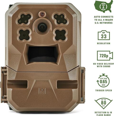Moultrie Edge 2 Cellular Trail Camera - 3 Pack - Auto Connect Nationwide 4G LTE - On Demand 36MP Photo - 1080P Video with HD Audio - 100 Ft Detection Range - Low Glow Flash in Saudi Arabia