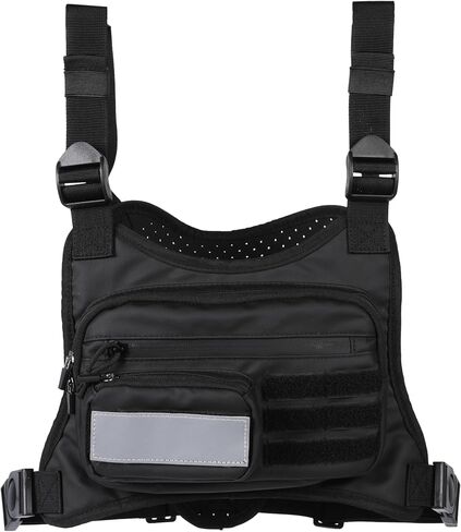 Outdoor Sports Chest Bag for Men Women, Lightweight Water Resistant Chest Rig, Running Vest for Men with Reflective Velcro in Saudi Arabia