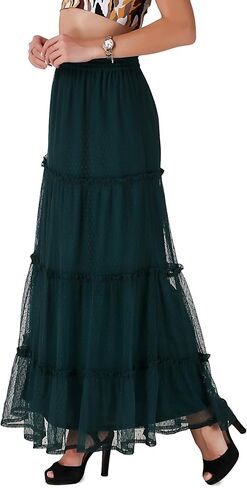 Womens Gypsy Medieval Renaissance Boho Tribal Skirt C1707 Pink Large in Saudi Arabia