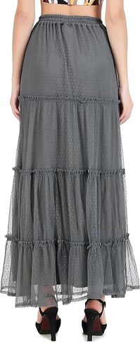 Womens Gypsy Medieval Renaissance Boho Tribal Skirt C1707 Pink Large in Saudi Arabia