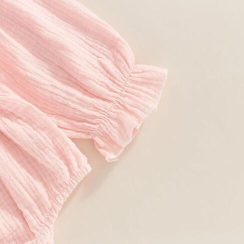 Newborn Infant Baby Girl Winter Clothes Long Sleeve Plaid Romper Smocked Bodysuit with Headband Infant Fall Clothes in Kuwait