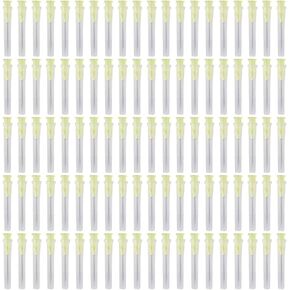 FEIYING 100 Pack 18Ga/20Ga/22Ga 1 Inch Needle Luer Lock Sterile Disposable Injection Needle with Cap for Scientific and Industrial Dispensing Refilling Liquid, Inks, Plant and Industry(22Ga) in Saudi Arabia