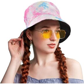 Dawhud Direct | Bucket Hat Set of 1 for Men and Women Multiple Colors - Reversible Sun, Outdoor Summer, Hiking and Beach Hat