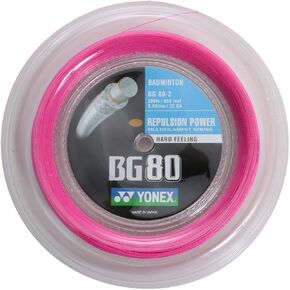 Yonex BG80 Badminton String - 200m Reel, Color- Yellow