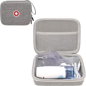 Carrying Case for Portable Nebulizer, Travel Medical Bag, Hard Emergency Medical Bag for Inhaler Spacer Case for Adults(Case Only)