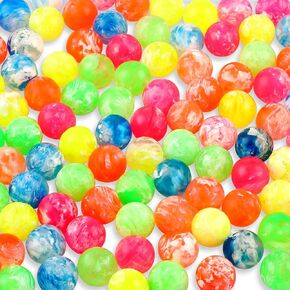 Sumind 100 Pcs Small Bouncy Balls in Bulk 1.18 Inch Rubber High Bouncing Balls for Kids, Mini Bouncy Balls for Birthday Party Favors Gift Game Prizes Vending Machines Fillers Outdoor Activities