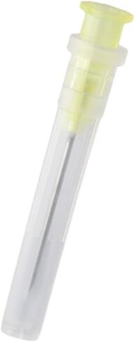 FEIYING 100 Pack 18Ga/20Ga/22Ga 1 Inch Needle Luer Lock Sterile Disposable Injection Needle with Cap for Scientific and Industrial Dispensing Refilling Liquid, Inks, Plant and Industry(22Ga) in Kuwait