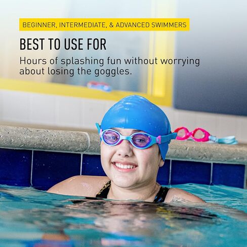 FINIS Dragonfly Goggles - Underwater Swimming Goggles for Kids - UV Protection - Anti-Fogging - Swim Goggle for Children Ages 3-8 - Lavender Scales in Kuwait