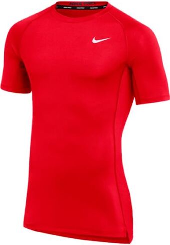 Nike Mens Pro Fitted Short Sleeve Training Tee (3XL Black) in Saudi Arabia