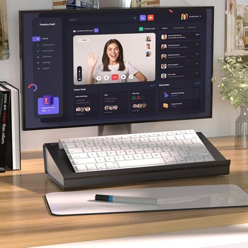 سبورة بيضاء لسطح المكتب من Yagee مع وحدة تخزين، ولوحة مسح جافة مع حامل للهاتف والكمبيوتر اللوحي، ومذكرة قائمة المهام، ولوحة كتابة مزدوجة الجوانب للوازم المكتبية والمدرسية، مقاس 5.5 بوصة × 2.7 بوصة، وتتضمن قلم تحديد ومنفضة in Kuwait