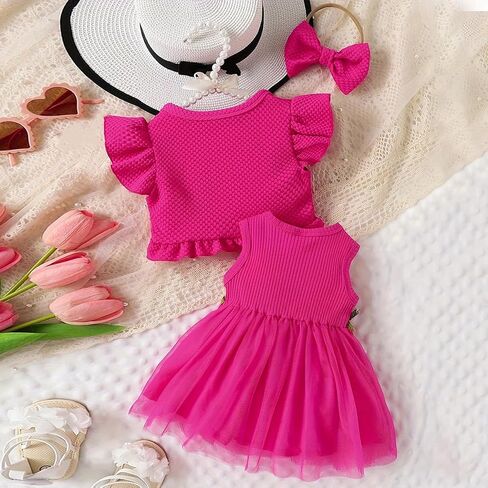 IDOPIP Baby Girls Tutu Dress Cardigan Headband 3 Pieces Elegant Embroidery Outfit Princess Baptism Ball Gown Pageant Dress in Saudi Arabia