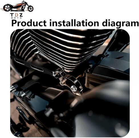 TDZ Shift Linkage Fits for 1980-2024 Harley Softail Dyna Road King Electra Glide Street Glide Touring，Chrome in Saudi Arabia