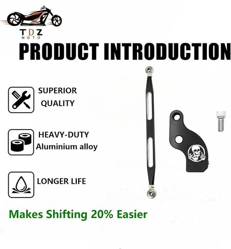 TDZ Shift Linkage Fits for 1980-2024 Harley Softail Dyna Road King Electra Glide Street Glide Touring，Chrome in Saudi Arabia