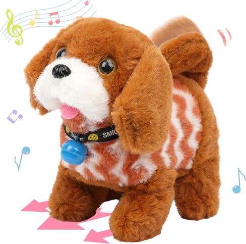 لعبة أرنب هوبيرل القفز مع جرس إلكتروني تفاعلي للحيوانات الأليفة من القطيفة مع أصوات وحركات رسوم متحركة للمشي وآذان هزازة وأنف هدية لعيد ميلاد الأطفال الصغار، قوس قزح، 17.78 سم in Kuwait