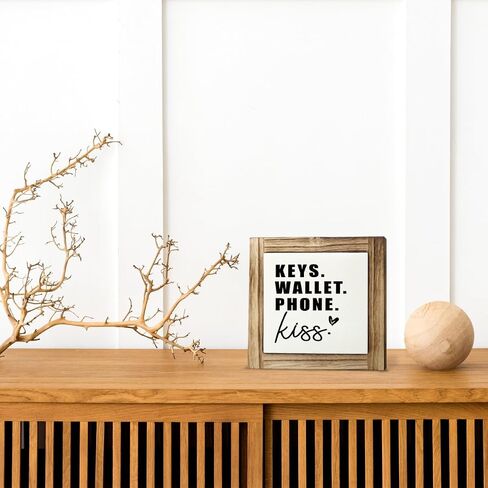 Better Together Sign, Love Decor, Rustic Wooden Plaques Sign 5.9×5.9 inches, Positive Wooden Box Sign, Decorative Wooden Table Sign, Warm Home Decor, Family Room Decor, Housewarming Gift in Saudi Arabia