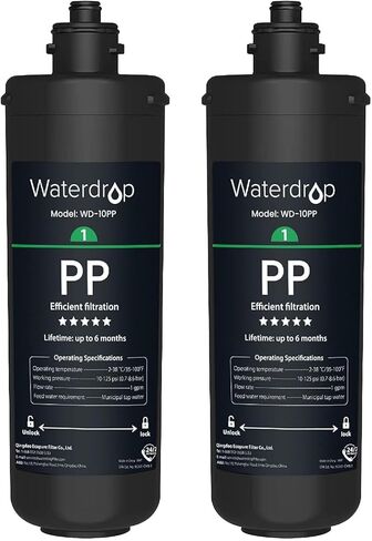 فلتر مياه Waterdrop WD-10PP تحت الحوض، بديل لنظام تصفية المياه Waterdrop TSA & TSB &TSB-CM ثلاثي المراحل تحت الحوض in Kuwait