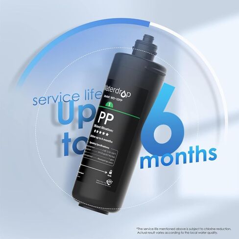 فلتر مياه Waterdrop WD-10PP تحت الحوض، بديل لنظام تصفية المياه Waterdrop TSA & TSB &TSB-CM ثلاثي المراحل تحت الحوض in Kuwait