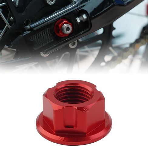 Upgraded Front Fork Axle Nut for Sur Ron Light Bee S/X Talaria Sting L1E/X160/X260, CNC Aluminum Alloy Anti-Rust Durable Front Wheel Axle Cap Screws Cover (Black, Front Fork Axle Nut) in Saudi Arabia