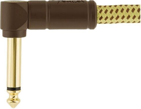 Fender Deluxe Series Instrument Cable, Straight/Angle, Black Tweed, 18.6ft in Kuwait