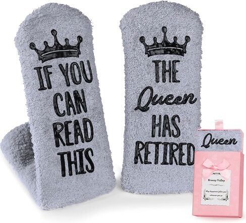 Breezy Valley Retirement Gifts for Women 2024, Best Retirement Gifts for Retired Women, Coworker, Funny Retirement Gifts for Teacher Nurse Doctors, Female Retirement Socks Hot Pink in Saudi Arabia