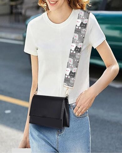 Purse Strap Replacement Crossbody 2" Wide Shoulder Strap, Cute Handbag Strap Bag Strap Replacement Belts Adjustable in Saudi Arabia