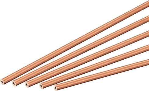 uxcell Copper Round Tube 2mm OD 0.2mm Wall Thickness 300mm Length Pipe Tubing 5 Pcs in Saudi Arabia