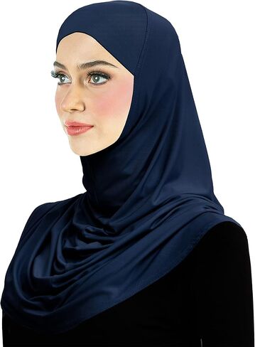 Lycra Hijab 1 piece Amira Easy Pull-on Instant Headscarf in Kuwait