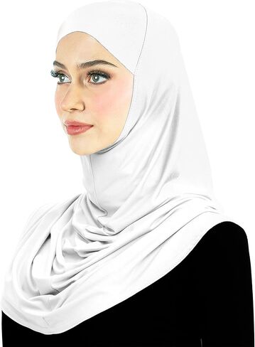 Lycra Hijab 1 piece Amira Easy Pull-on Instant Headscarf in Kuwait