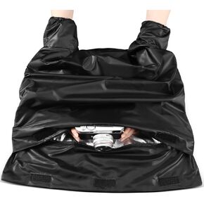 حقيبة Darkroom مقاس 22 × 22.8 بوصة حقيبة تغيير الأفلام بطبقة مزدوجة وسحاب معدات معالجة الأفلام في غرفة الظلام ملحقات التصوير الفوتوغرافي المضادة للكهرباء الساكنة لمستلزمات استبدال تطوير أفلام الكاميرا in Kuwait