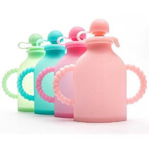 Reusable Baby Food Pouch (Light Pink)