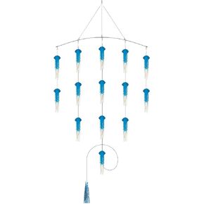 BLUEWING 18"/36" Fishing Soft Squid Spreader Bar Offshore Fishing Spreader Bar with 6in/9in Soft Squid and Big Game Trolling Lure for Wahoo Tuna Marlin Mahi Mahi