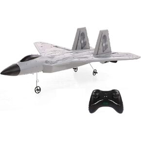 Goolsky FX822 F-22 Raptor Model Fighter, 2CH RC Plane, 2.4GHz Remote Control Airplane, EPP Fixed-Wing Aircraft RTF Toy for Kids and Adults